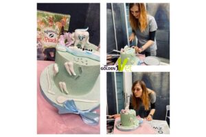 urodziny w gabinecie weterynaryjnym, tort dla weterynarza