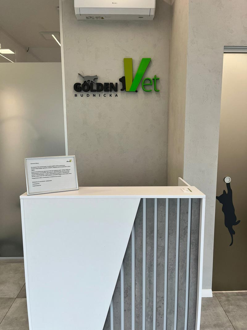 recepcja kliniki weterynaryjnej na Krzykach